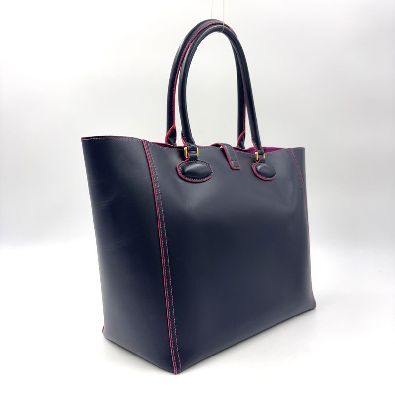 Loewe Leo Anagram Leather Pink Black Tote X