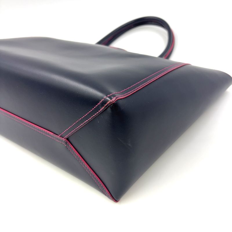 Loewe Leo Anagram Leather Pink Black Tote X