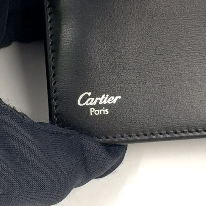 Cartier Wallet Leather Black