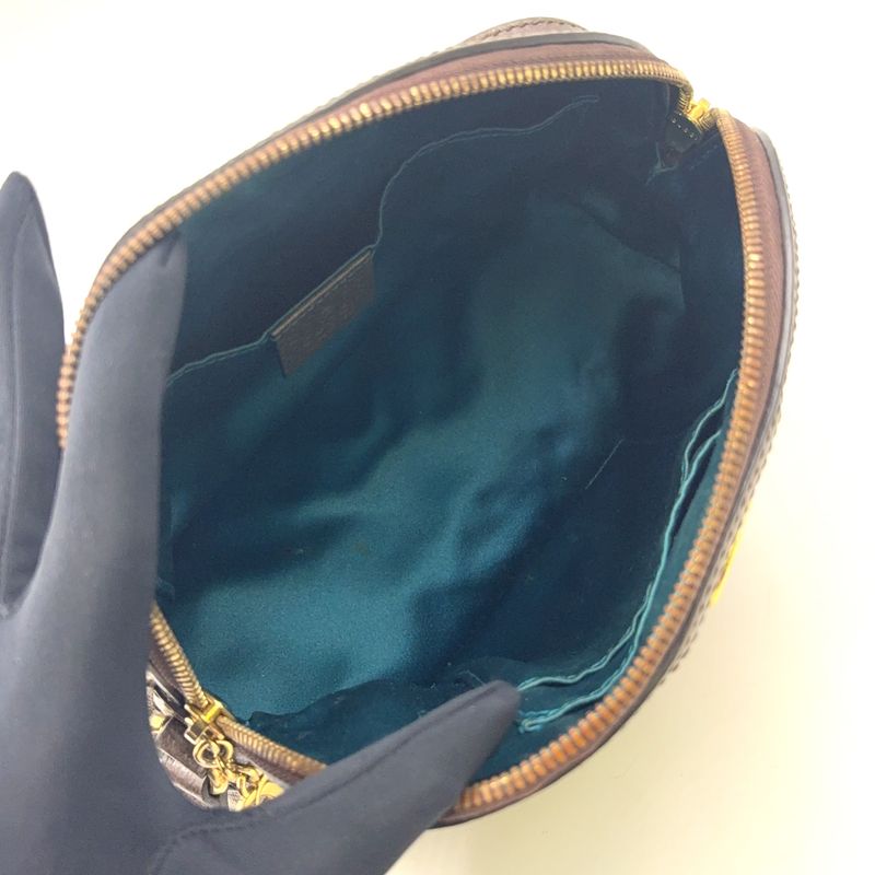 Gucci Ophidia Sherry Shoulder Bag Brown Beige