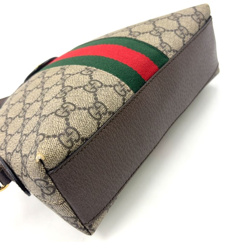 Gucci Ophidia Sherry Shoulder Bag Brown Beige