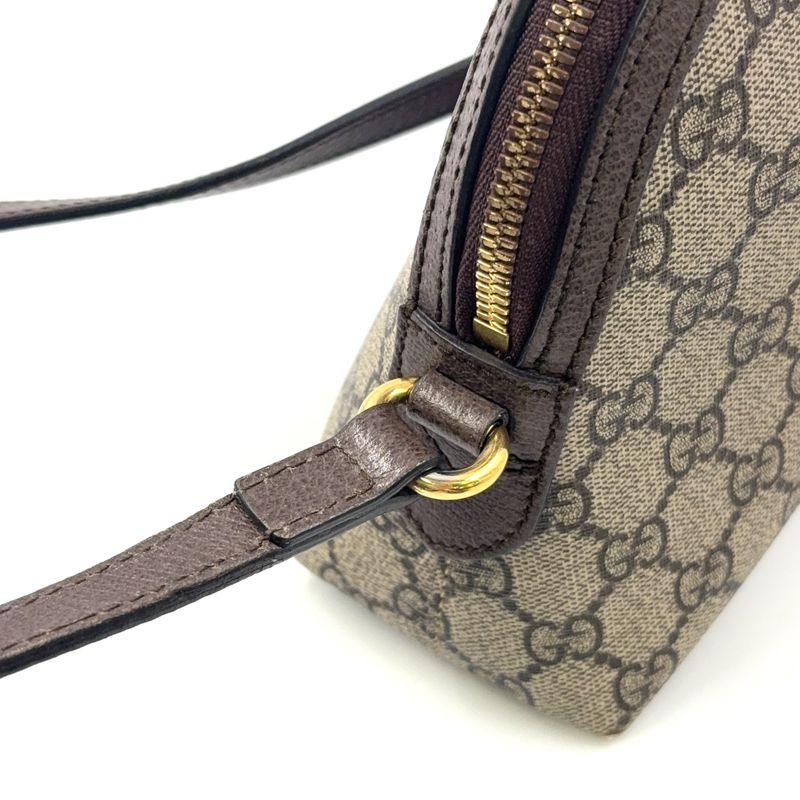 Gucci Ophidia Sherry Shoulder Bag Brown Beige