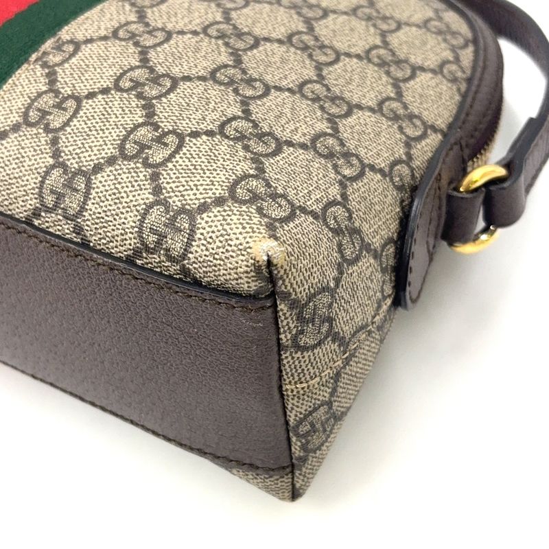 Gucci Ophidia Sherry Shoulder Bag Brown Beige