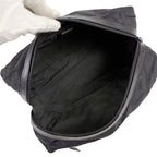 Prada Triangle Logo Clutch Multi Pouch Tessuto Nylon Black Nero
