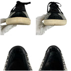 Chanel Tweed Low Cut Sneakers Black CC Logo 39