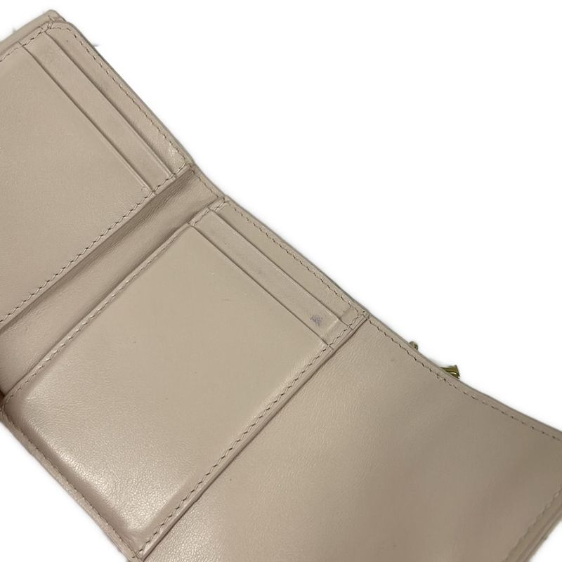 Dior Trifold Wallet Lotus Pink Leather Handbag