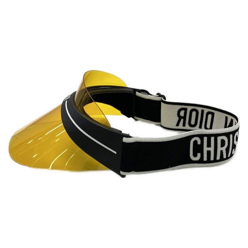Dior Sun Visor Club 1 Dark Yellow Black White