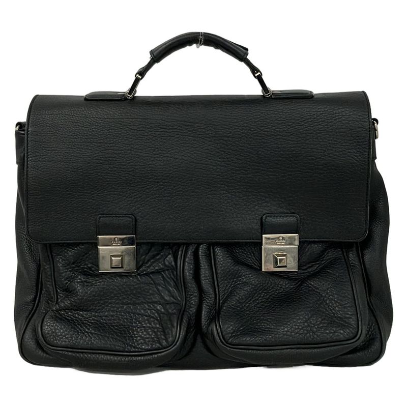 Gucci Business Bag Black Leather