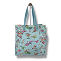 Prada Limited Edition Hawaii Surfing Triangle Logo Tote Light Blue