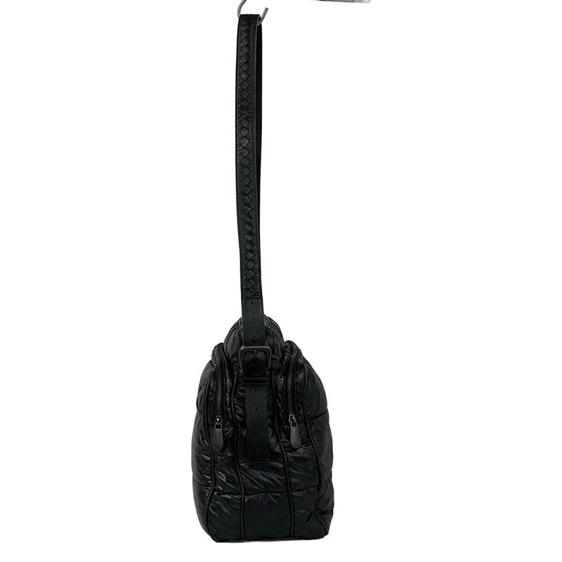 Bottega Veneta Shoulder Bag Black Leather