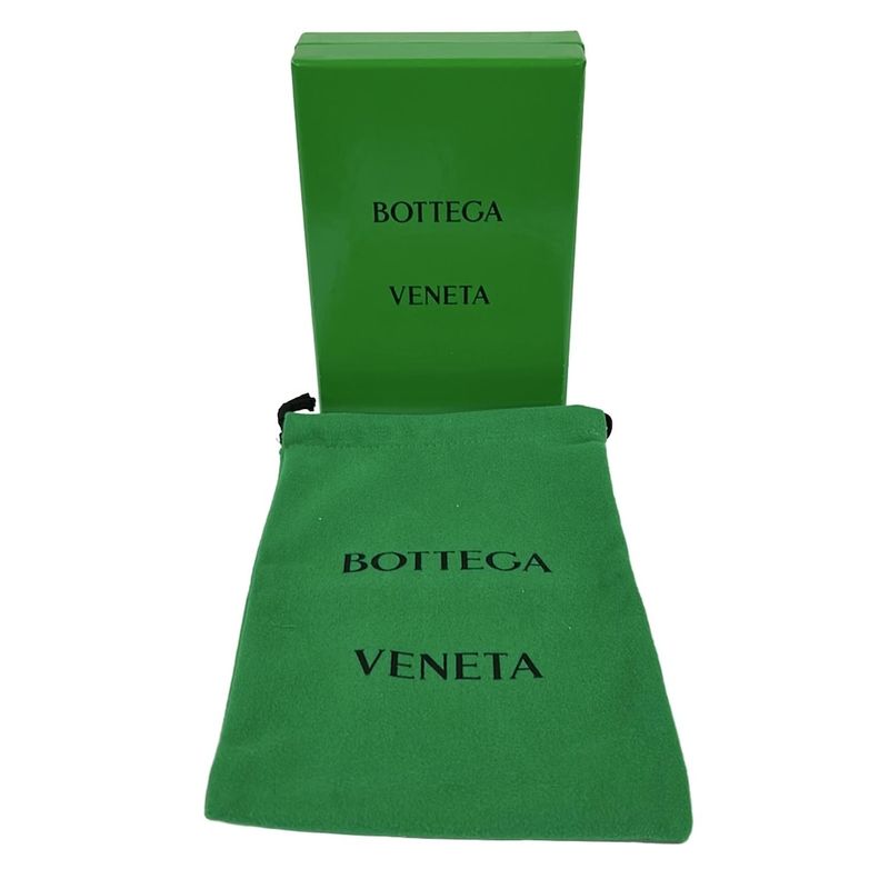 Bottega Veneta Bifold Wallet Intrecciato Green Leather