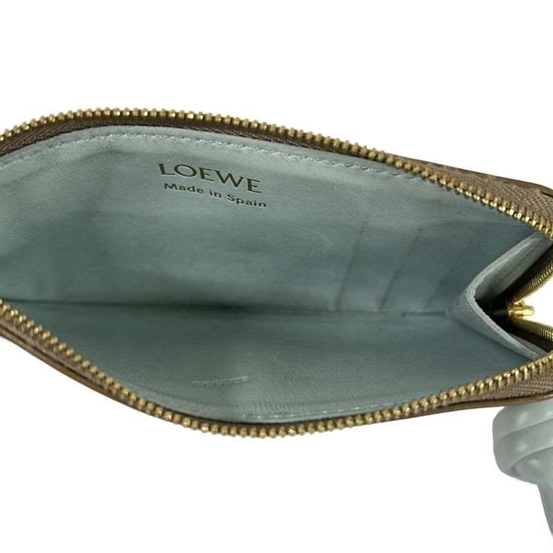 Loewe Coin Case Knot Card Holder Sand Blue Iceberg Sand X Iceberg