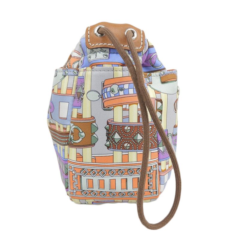 Hermes Silk Ruby 20 Pouch in Handbag Color-)multi-color