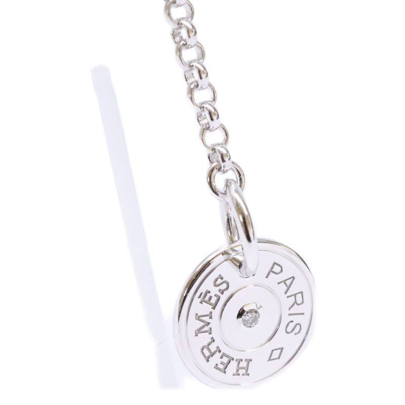 Hermes 18K Earrings ) White