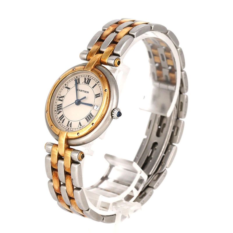Cartier Panthere Vandeme LM Quartz Bracelet Dial Color: Ivory Roman