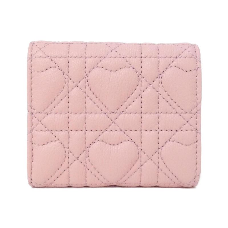 Dior Caro Wallet Pink Melocoton