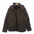 Fendi FF Motif Down Jacket Beige Brown