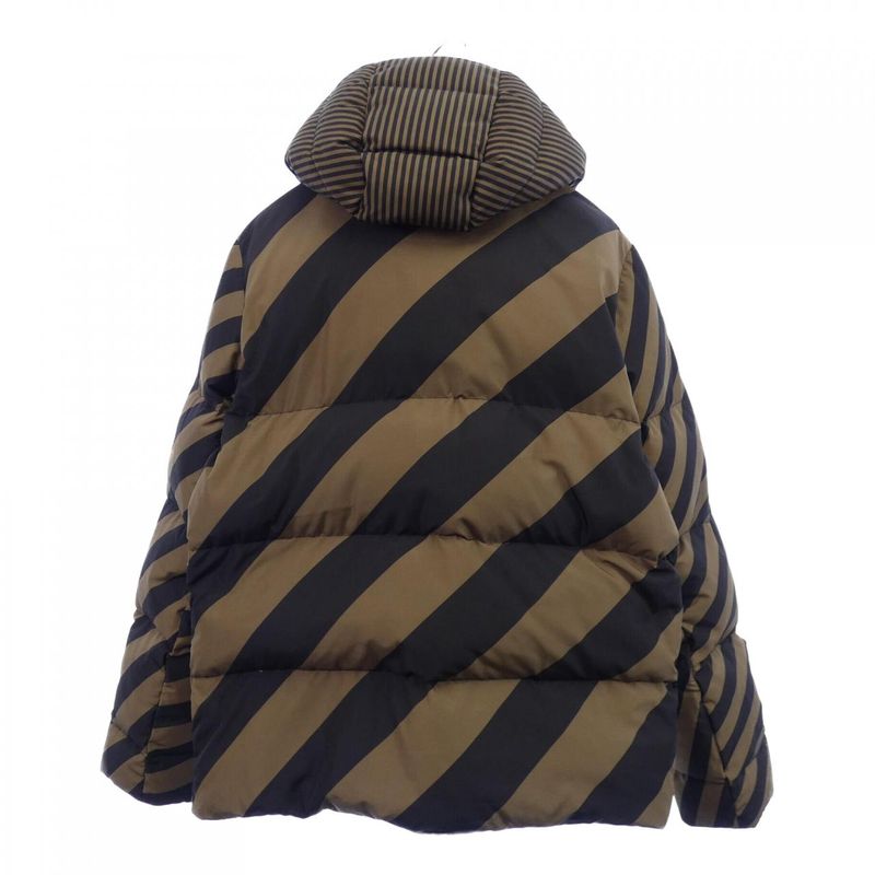 Fendi FF Motif Down Jacket Beige Brown