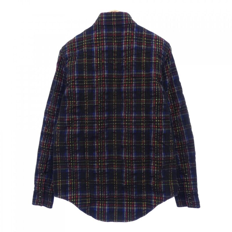 Saint Laurent Shirt Black Red Check