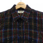 Saint Laurent Shirt Black Red Check