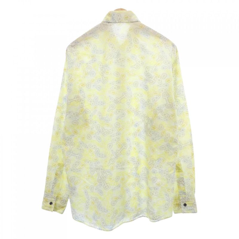 Hermes Shirt White 37 Yellow