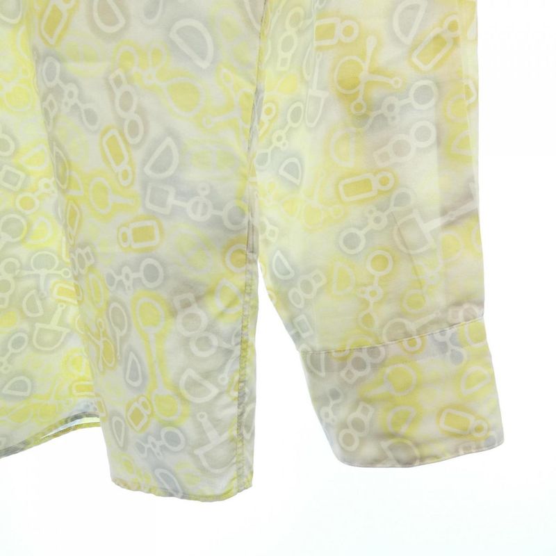 Hermes Shirt White 37 Yellow