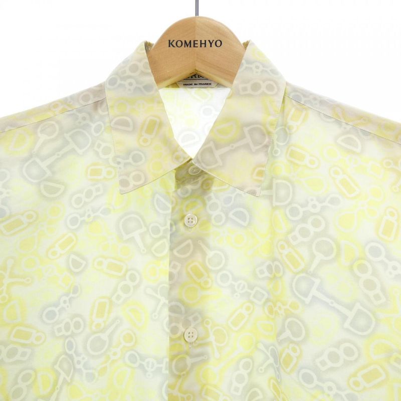 Hermes Shirt White 37 Yellow