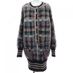 Chanel Knit Top Cashmere Black Green