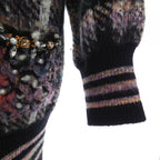 Chanel Knit Top Cashmere Black Green