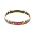 Hermes Vintage Bangle Blue Rouge