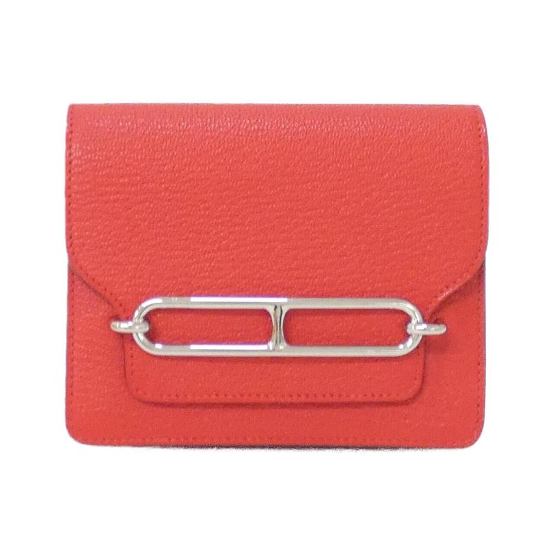 Hermes Ruri Slim Wallet Rouge De Coeur