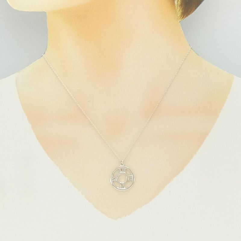 Tiffany & Co. Atlas Open Medallion Necklace