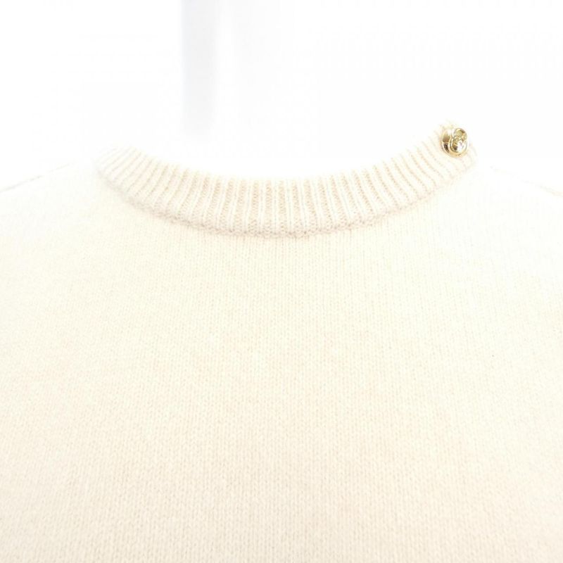 Gucci Knit Top Cashmere Beige Color Transparency