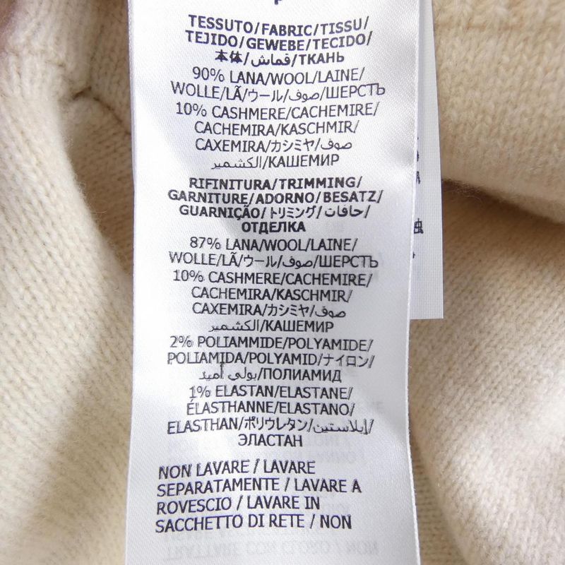 Gucci Knit Top Cashmere Beige Color Transparency