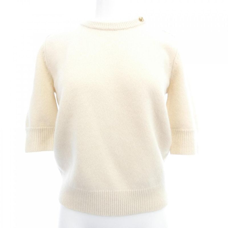 Gucci Knit Top Cashmere Beige Color Transparency