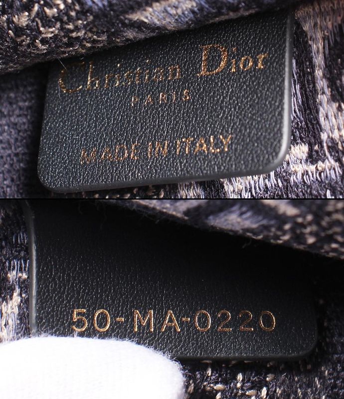 Dior Handbag Trotter Oblique Book Tote Mini Navy Others