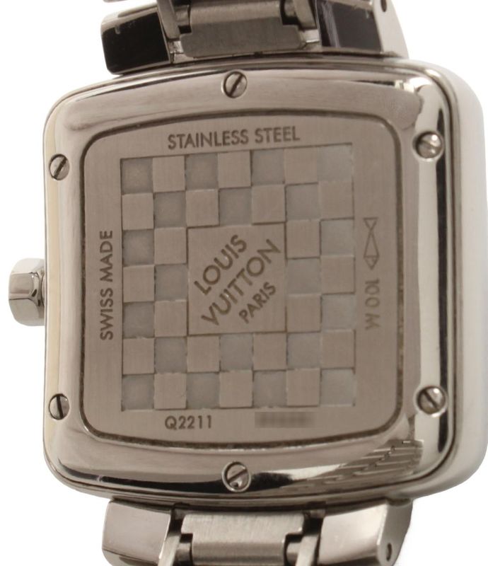 Louis Vuitton Watch Tambour Speedy Quartz Gray Handbag