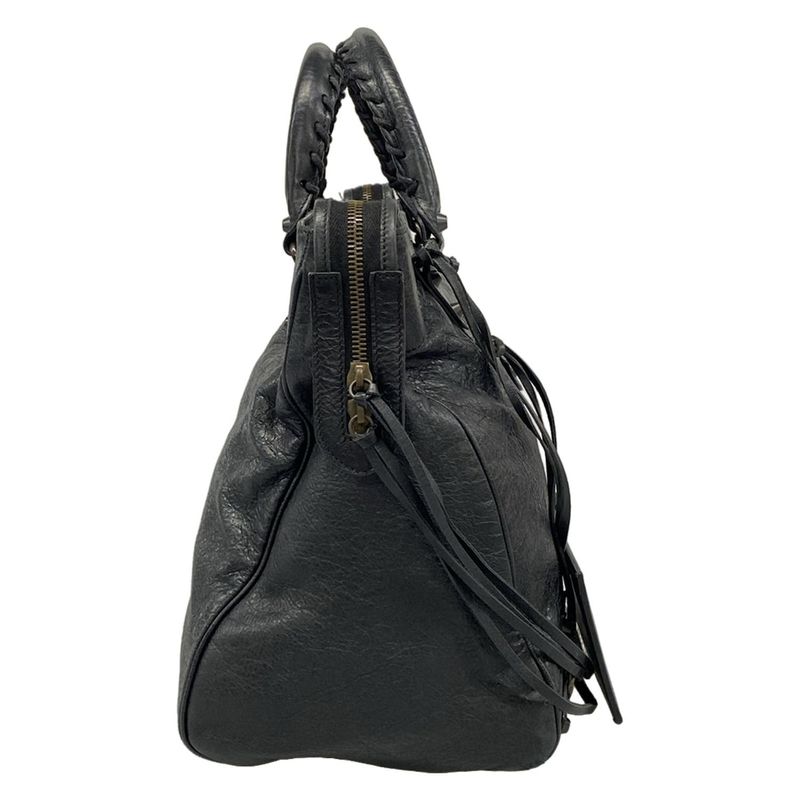 Balenciaga Handbag the Velo Black Leather