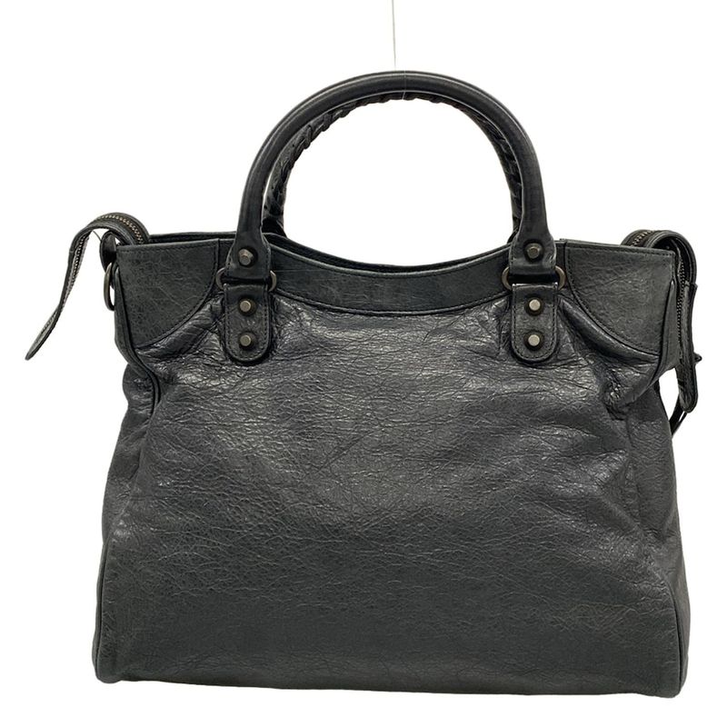 Balenciaga Handbag the Velo Black Leather