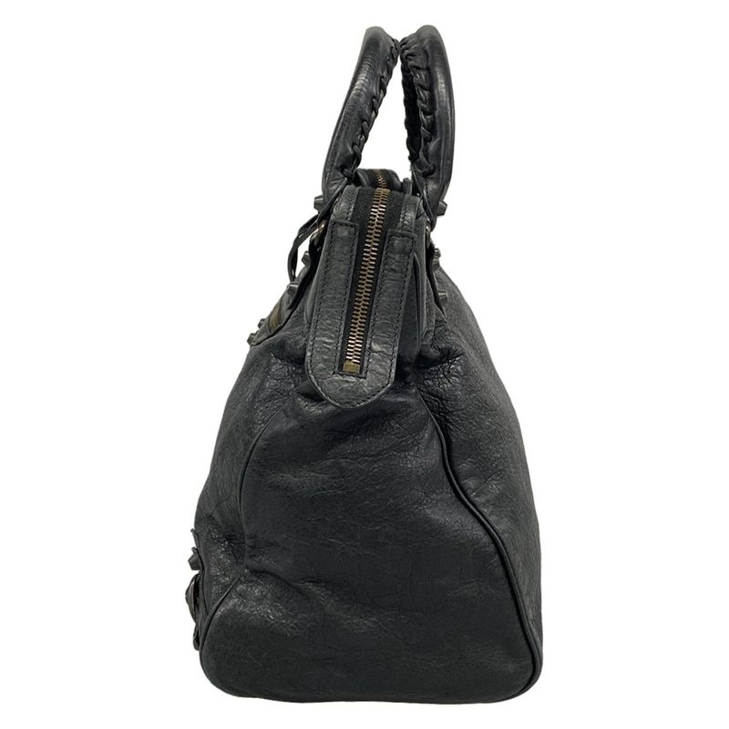 Balenciaga Handbag the Velo Black Leather