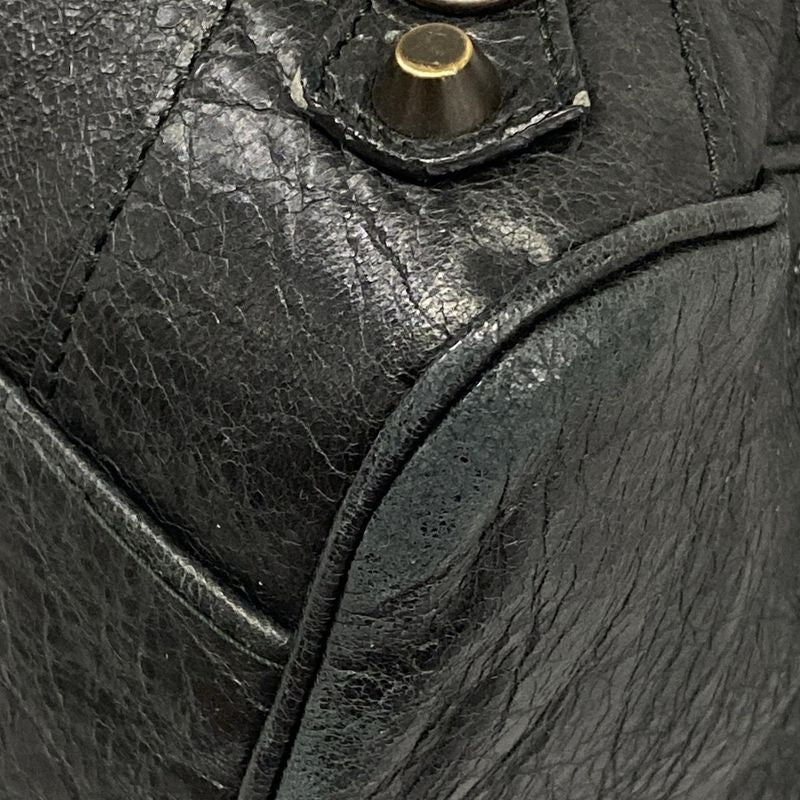 Balenciaga Handbag the Velo Black Leather