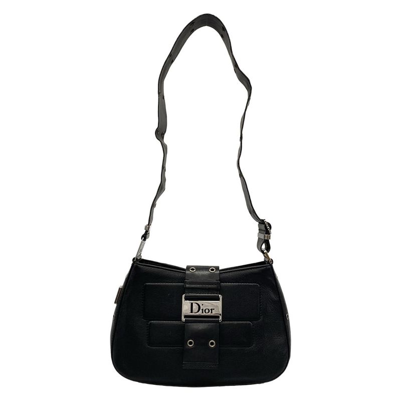 Dior Shoulder Bag Street Chic Black Leather