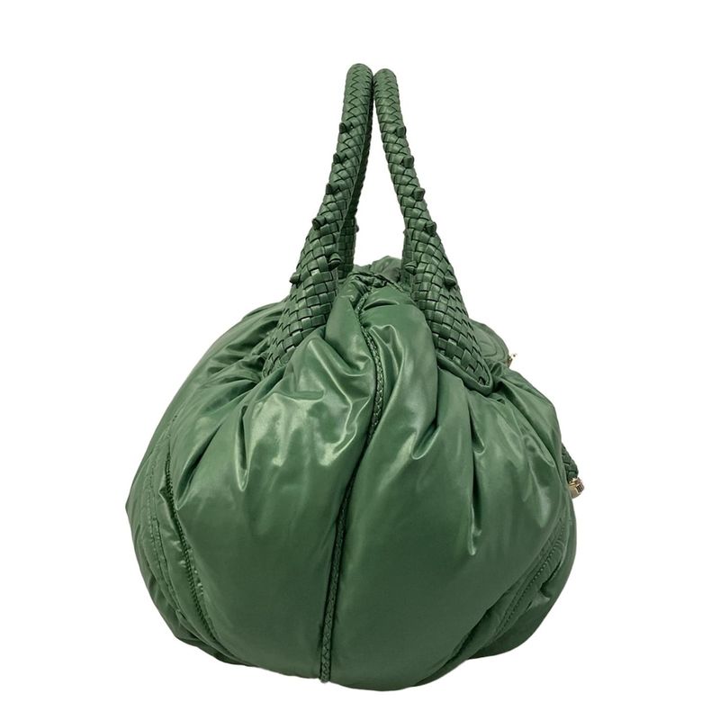 Fendi Handbag Spy Bag Green Braided Handle Moncler