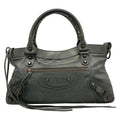 Balenciaga Handbag the First Blue Gray Leather