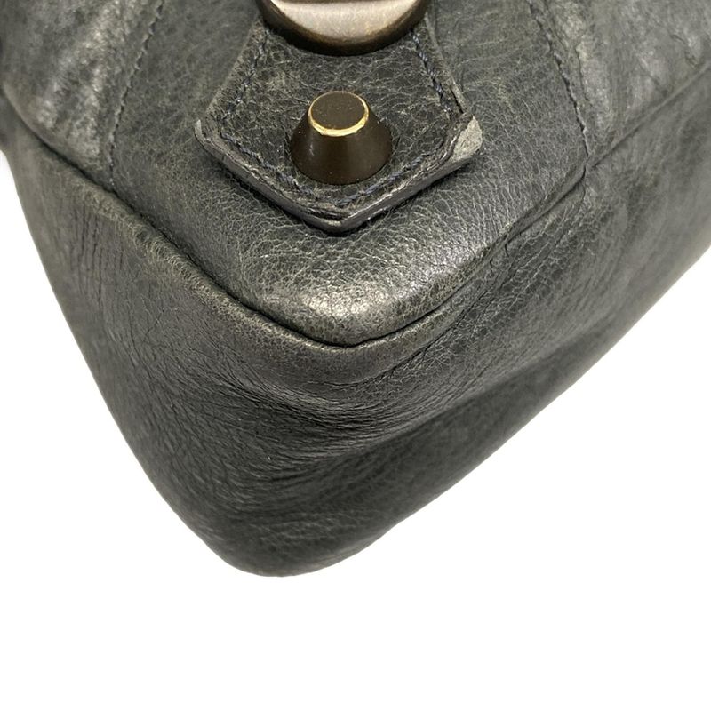 Balenciaga Handbag the First Blue Gray Leather