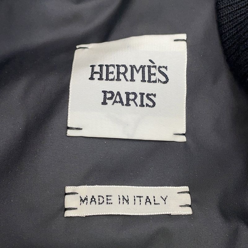 Hermes Down Vest with Clou de Selle Patch 34 Black