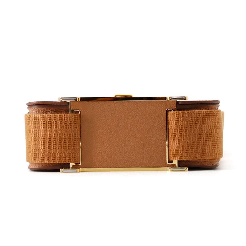 Hermes Shoulder Bag Geta Gold Color Chevre
