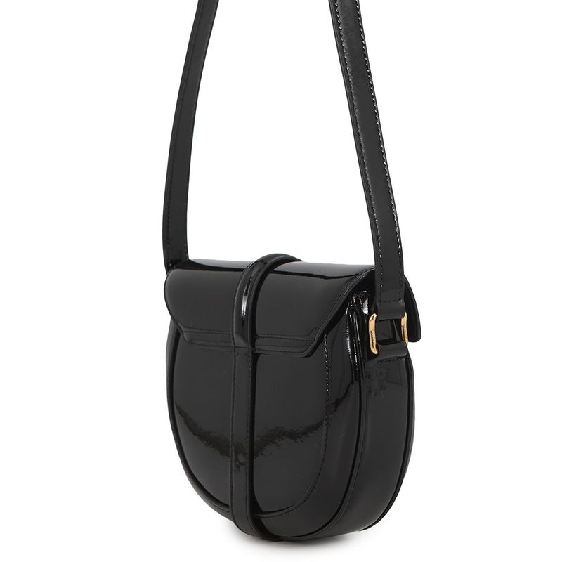 Celine Shoulder Bag 16 Saises Besace Small Patent Black