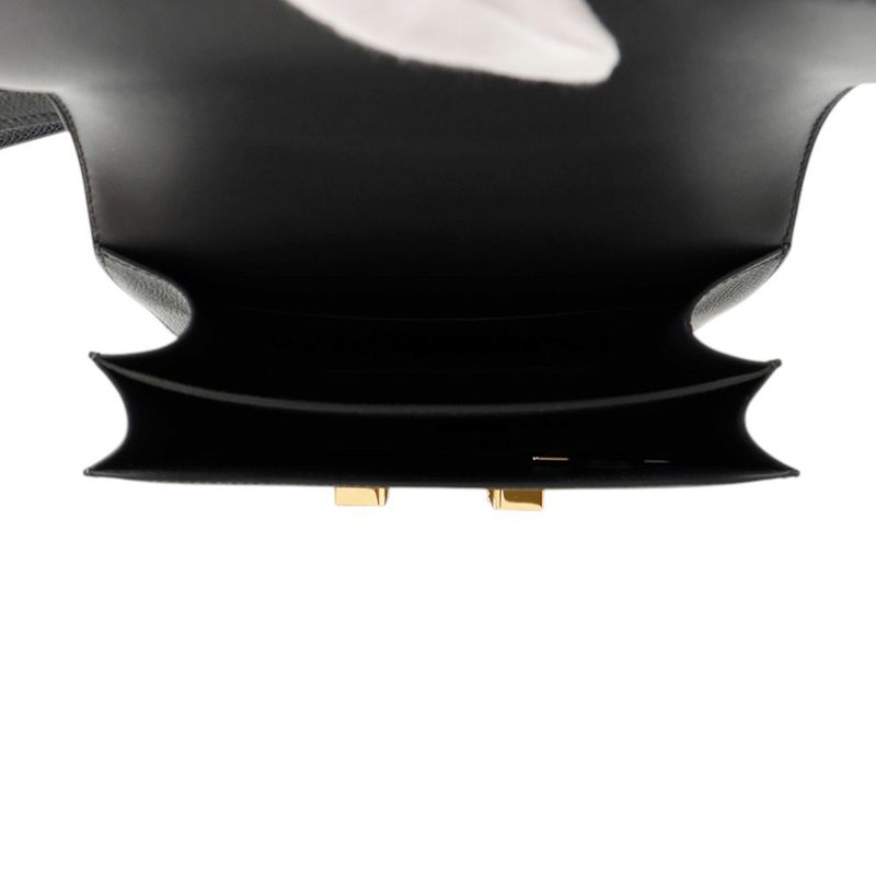 Hermes Mini Constance 3 Milloire Black Gold Epsom Handbag