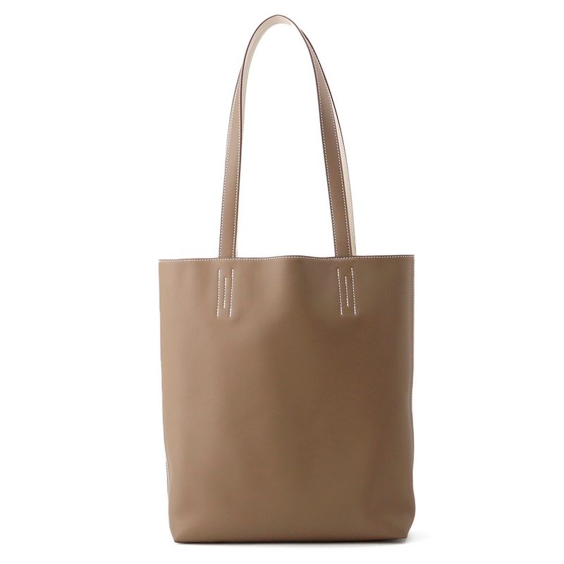 Hermes Tote Neo Double Sens 35 Etoupe Cles Swift